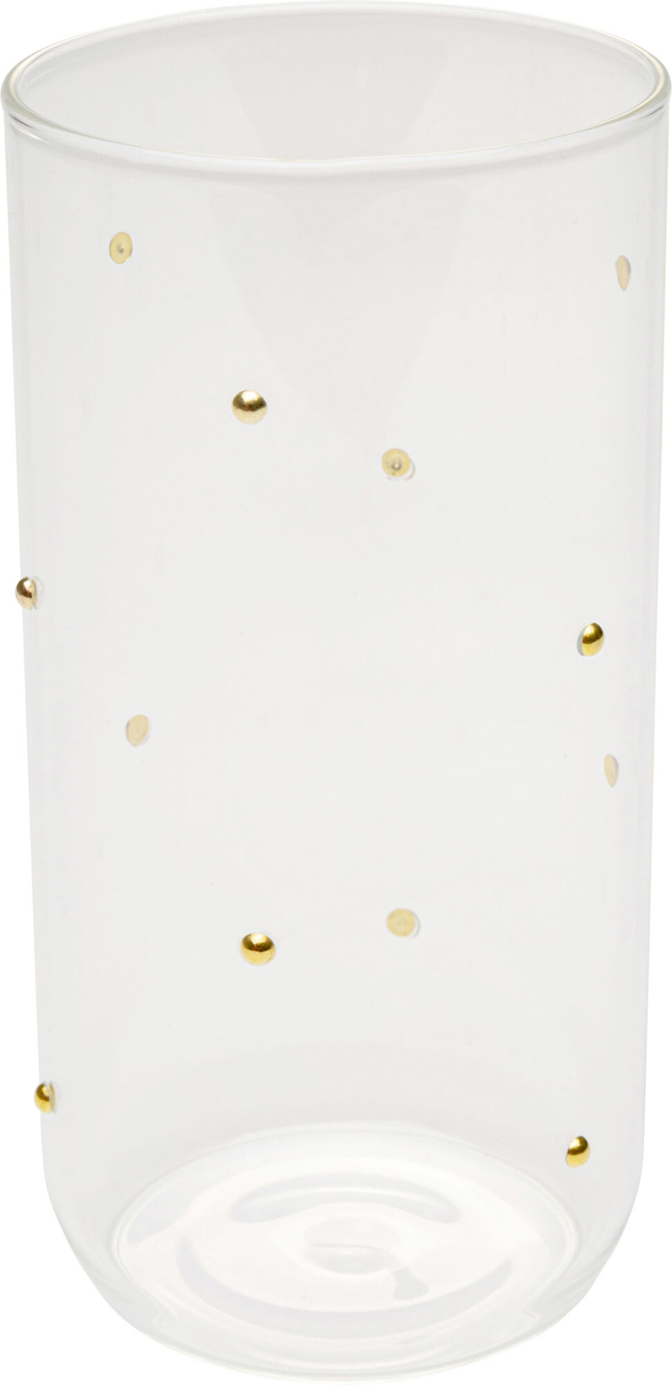 Wasserglas Glam Dots Gold 14cm – Grafik-1.