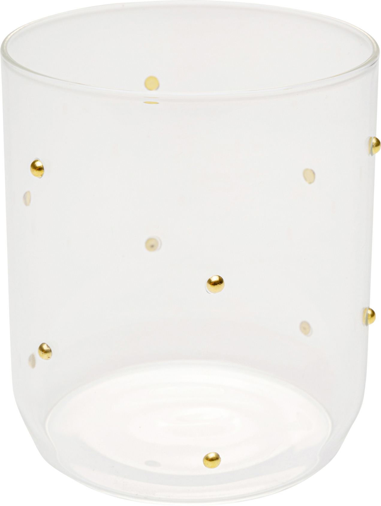 Wasserglas Glam Dots Gold 9cm