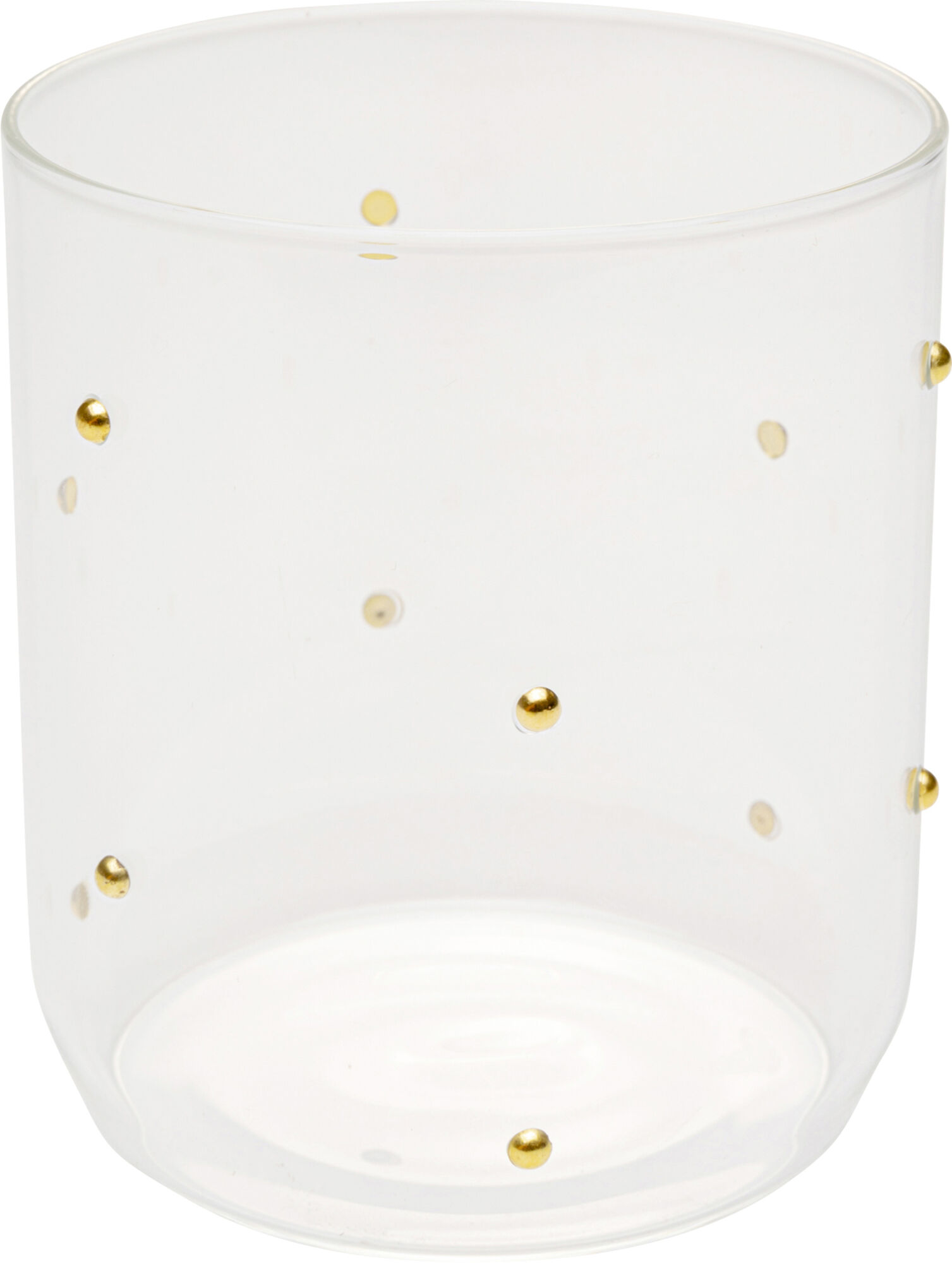Wasserglas Glam Dots Gold 9cm – Grafik-1.