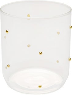 Wasserglas Glam Dots Gold 9cm – Grafik-1.