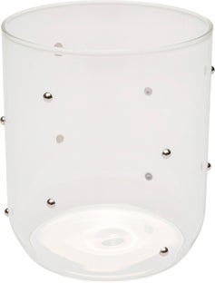 Wasserglas Glam Dots Silber 9cm – Grafik-1.