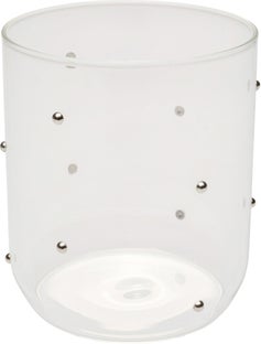 Wasserglas Glam Dots Silber 9cm – Grafik-1.