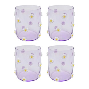 Wasserglas Party Flowers 9cm (4/tlg.) – Grafik-1.