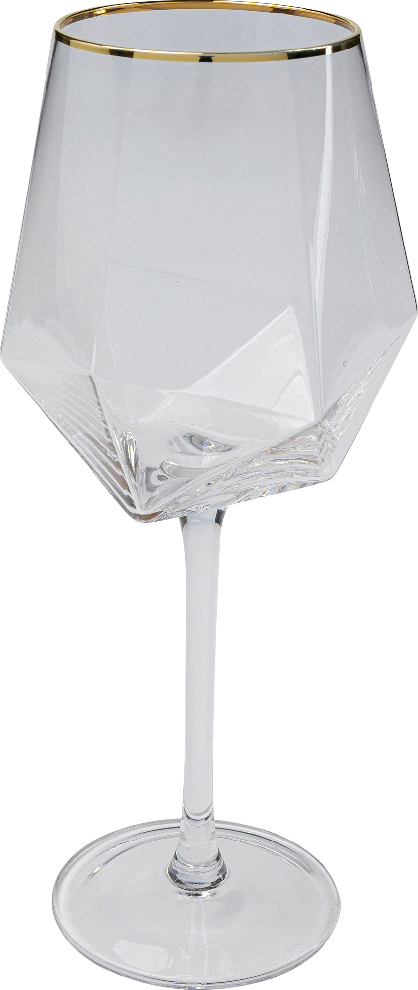 Weinglas Diamond Gold Rim