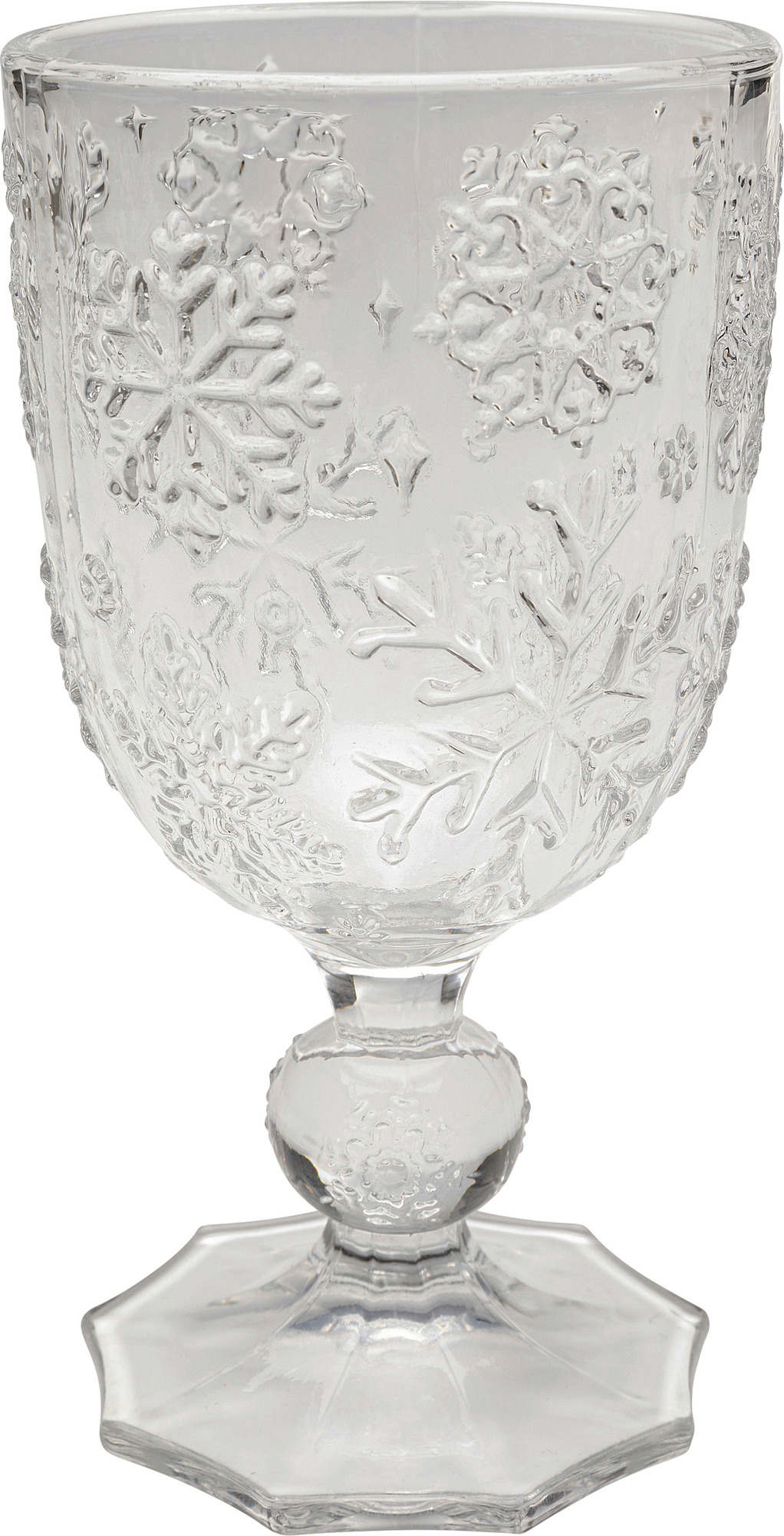 Weinglas Ice Flowers Klar