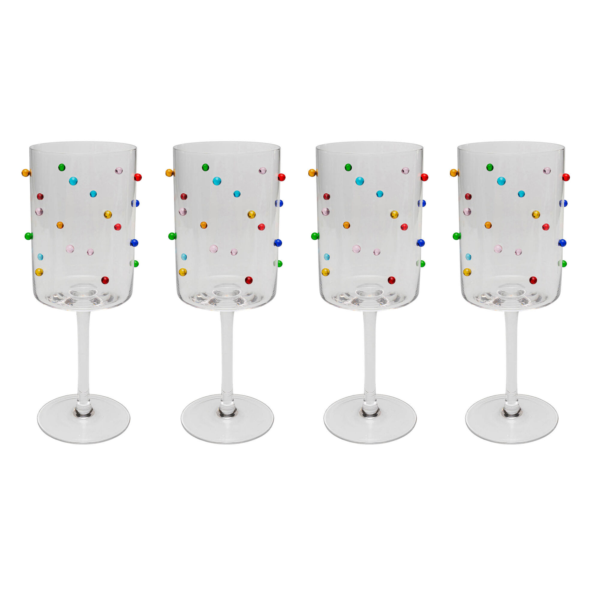 Weinglas Party Dots 23cm (4/tlg.) – Grafik-1.