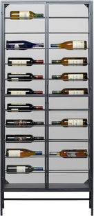 Weinregal Porto Schwarz 75x180cm – Grafik-1.