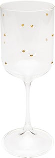Weißweinglas Glam Dots Gold 22cm – Grafik-1.