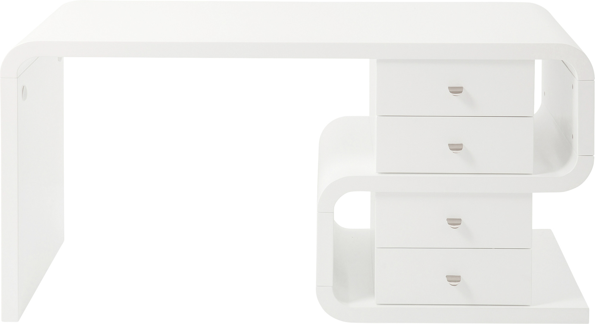 White Club Schreibtisch Snake 150x70cm