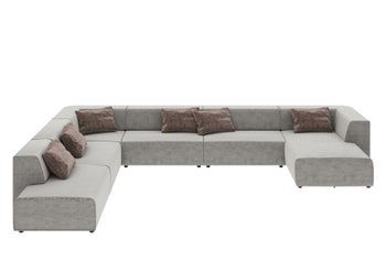 Wohnlandschaft Infinity Miami Grau – Grafik-1.